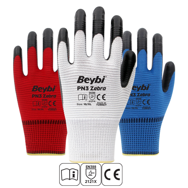 PN3 ZEBRA NİTRİL ELDİVEN
