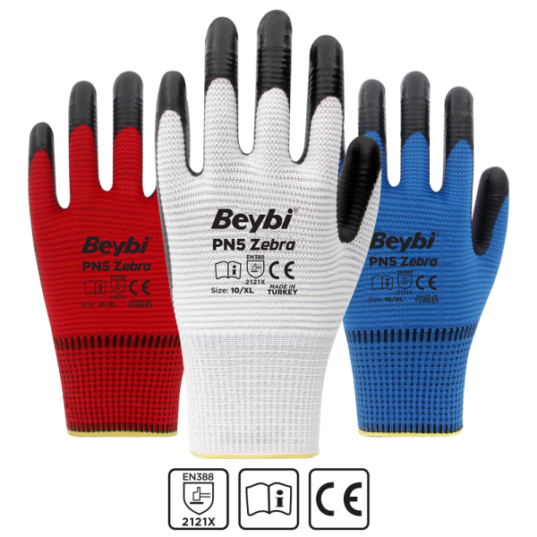 PN5 ZEBRA NİTRİL ELDİVEN