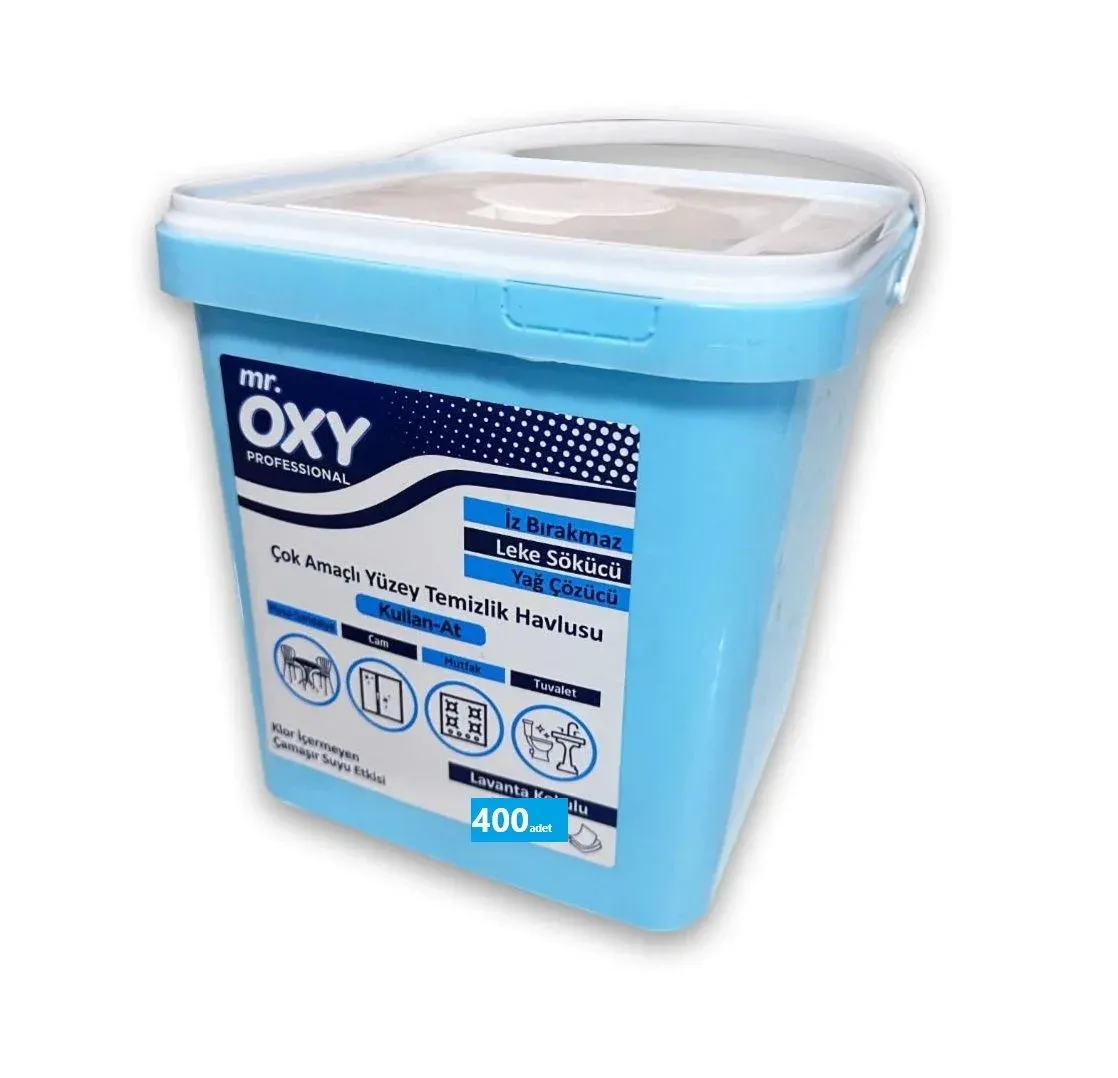 Mr. Oxy Yüzey Temizlik Havlusu Kova 400 Adet